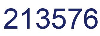 Number 213576 blue image