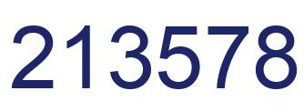 Number 213578 blue image