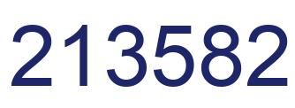 Number 213582 blue image
