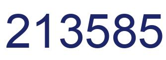 Number 213585 blue image