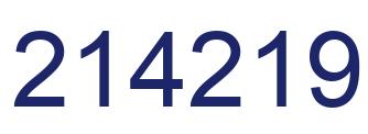 Número 214219 imagen azul