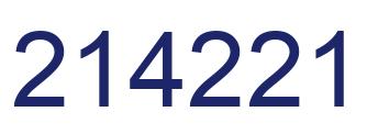 Número 214221 imagen azul