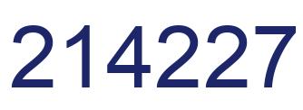 Número 214227 imagen azul