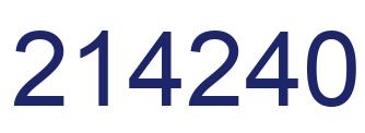 Número 214240 imagen azul