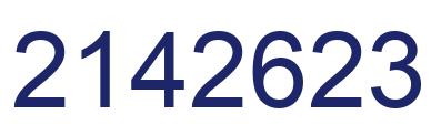 Number 2142623 blue image