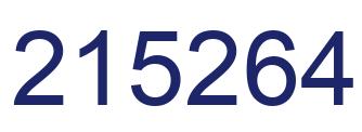 Number 215264 blue image