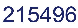 Number 215496 blue image