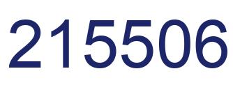 Number 215506 blue image