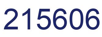 Number 215606 blue image