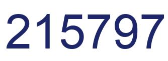Number 215797 blue image