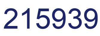 Number 215939 blue image