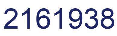 Number 2161938 blue image