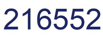 Number 216552 blue image