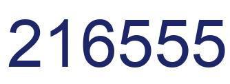 Number 216555 blue image