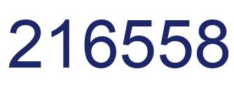 Number 216558 blue image