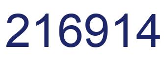 Number 216914 blue image