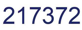 Number 217372 blue image