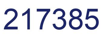 Número 217385 imagen azul