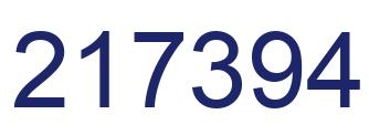 Número 217394 imagen azul