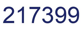 Número 217399 imagen azul