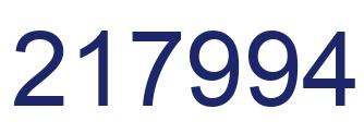 Number 217994 blue image