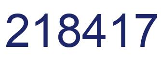 Número 218417 imagen azul