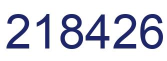 Número 218426 imagen azul