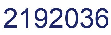 Number 2192036 blue image
