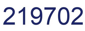 Number 219702 blue image