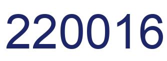 Number 220016 blue image