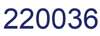 Number 220036 blue image