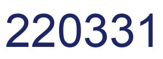 Number 220331 blue image