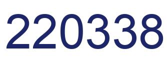 Number 220338 blue image