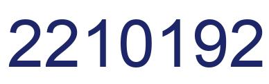 Number 2210192 blue image