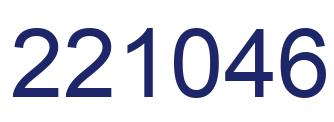 Number 221046 blue image