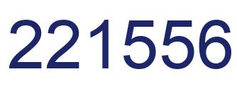 Number 221556 blue image