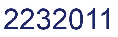 Number 2232011 blue image