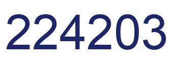 Número 224203 imagen azul