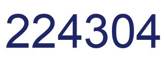 Number 224304 blue image