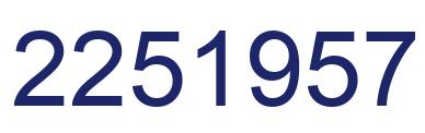 Número 2251957 imagen azul