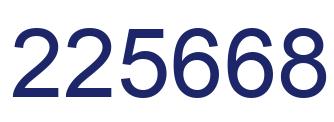 Número 225668 imagen azul