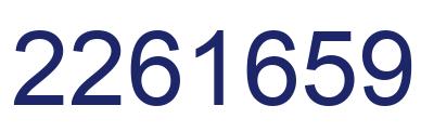 Number 2261659 blue image
