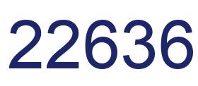 Number 22636 blue image