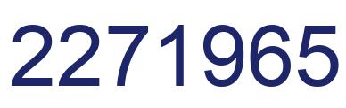 Number 2271965 blue image