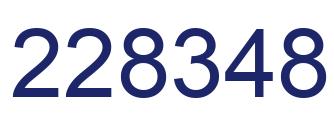 Número 228348 imagen azul