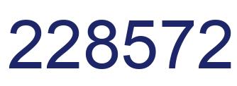 Number 228572 blue image
