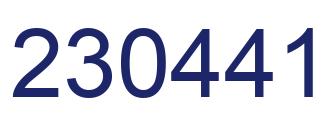 Número 230441 imagen azul