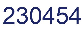Número 230454 imagen azul