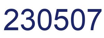 Número 230507 imagen azul
