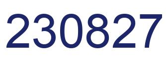 Number 230827 blue image
